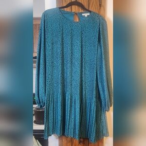 Teal Polka Dot Dress